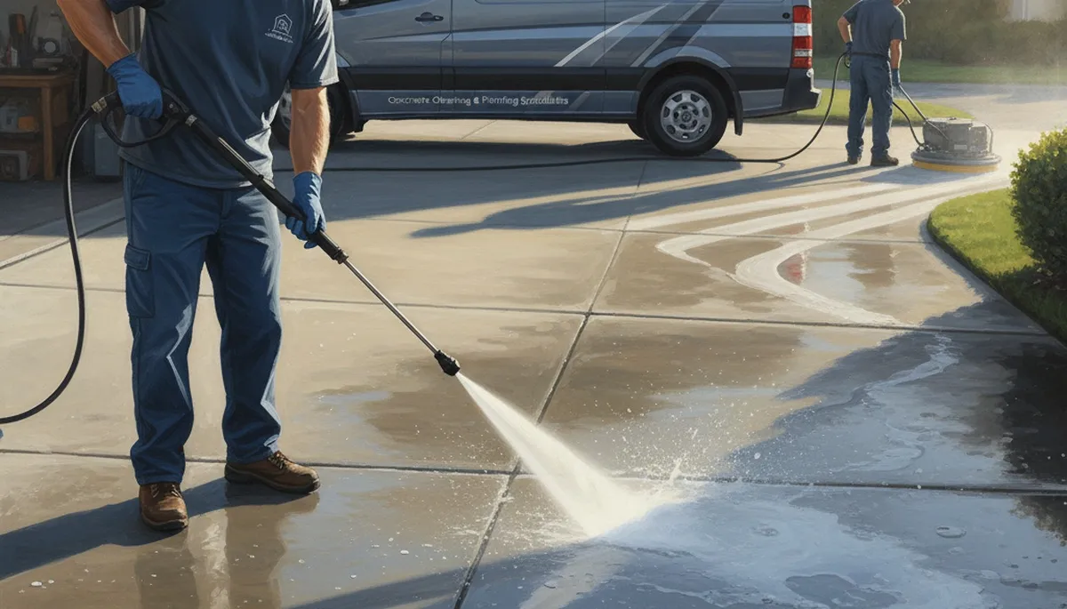 Concrete pressure cleaning in San Francisco, CA for driveways, patios, and walkways