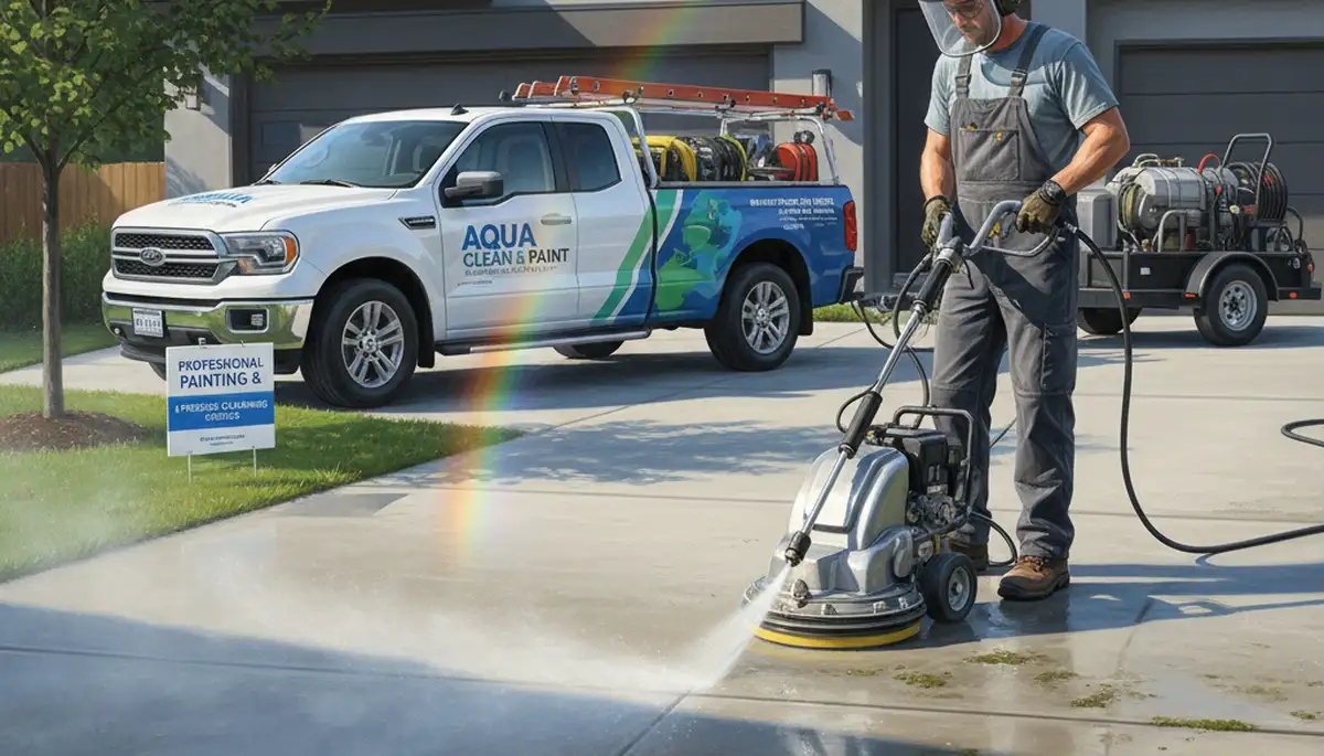 Concrete pressure cleaning service in San Francisco, CA for driveways, patios, and walkways