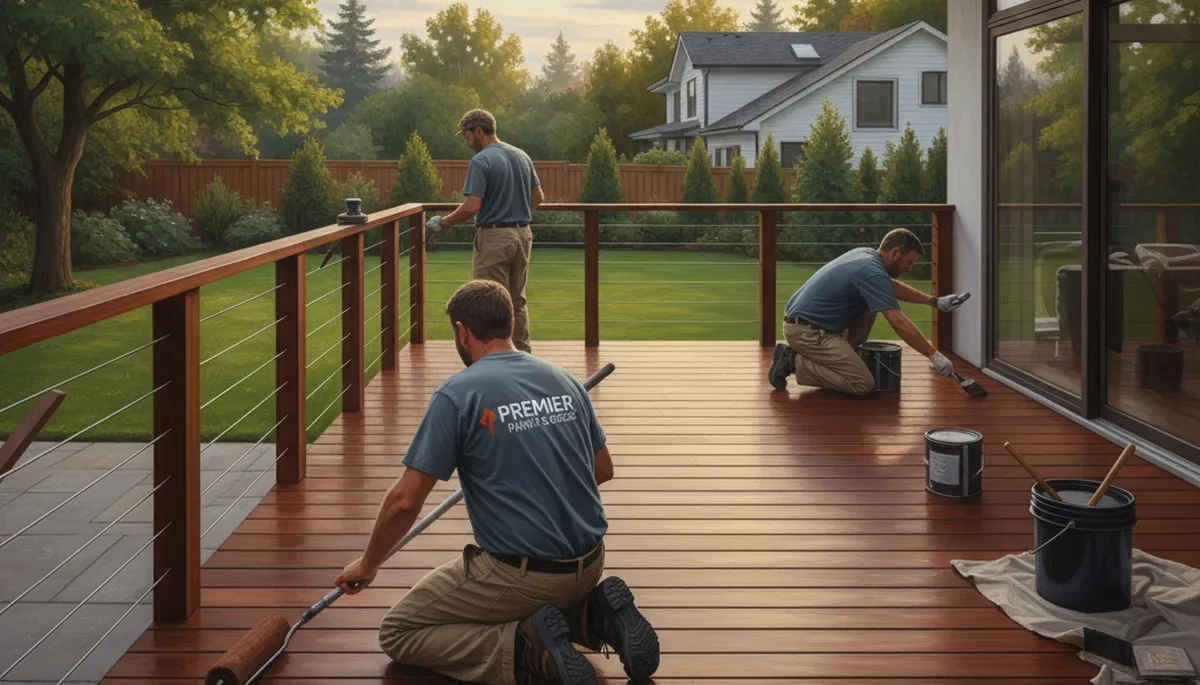 San Francisco deck painting for weather protection and curb appeal on outdoor wood surfaces