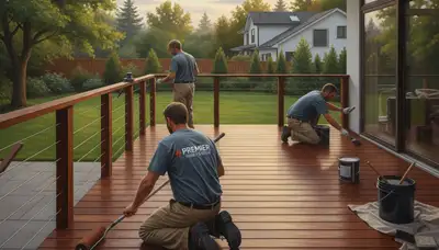 San Francisco deck painting for weather protection and curb appeal on outdoor wood surfaces