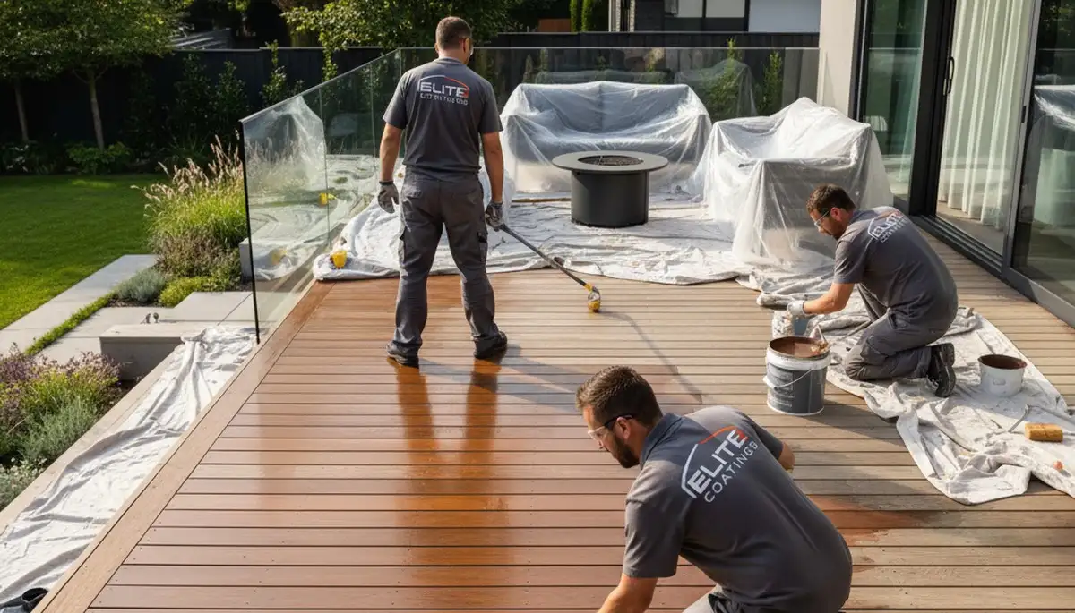 San Francisco, CA deck painting service protecting outdoor wood from fog, salt air, and sun