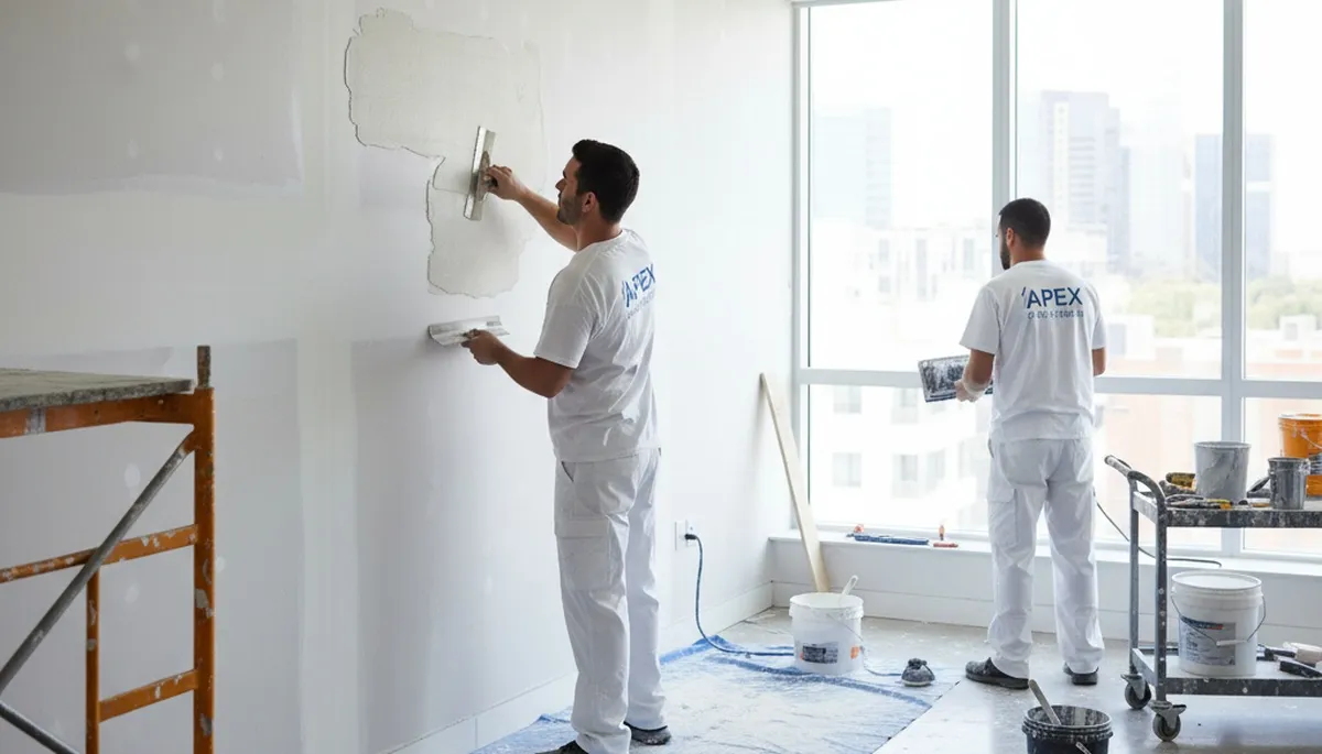 San Francisco drywall repair team fixing wall cracks and holes in a home