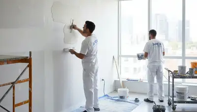 San Francisco drywall repair team fixing wall cracks and holes in a home