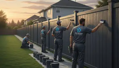 Fence painting in San Francisco, CA to protect and refresh a weathered wooden fence
