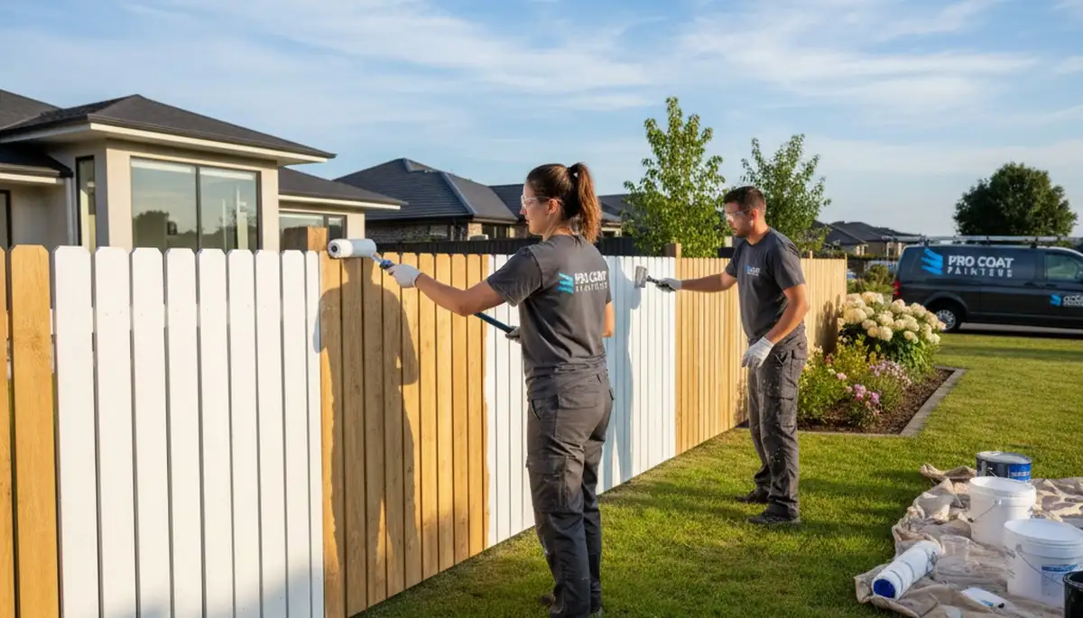 Fence painting service in San Francisco, CA protecting wood from fog, salt air, and sun exposure