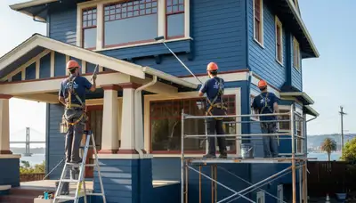 Professional painting crew serving San Francisco, CA with interior and exterior painting services
