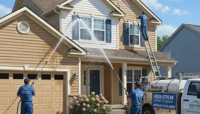 Vinyl siding pressure cleaning service in San Francisco, CA for exterior grime removal