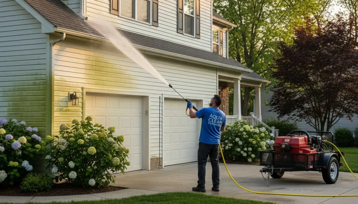 Vinyl siding pressure cleaning in San Francisco, CA for fog, salt air, and city grime removal
